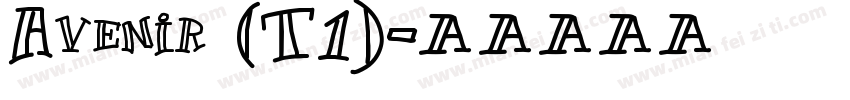 Avenir (T1)字体转换